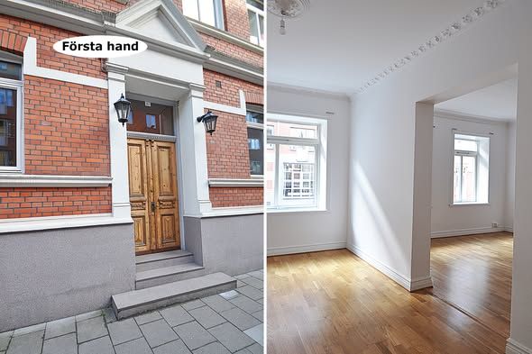 Sekelskiftes 3:a med uteplats Tågaborg