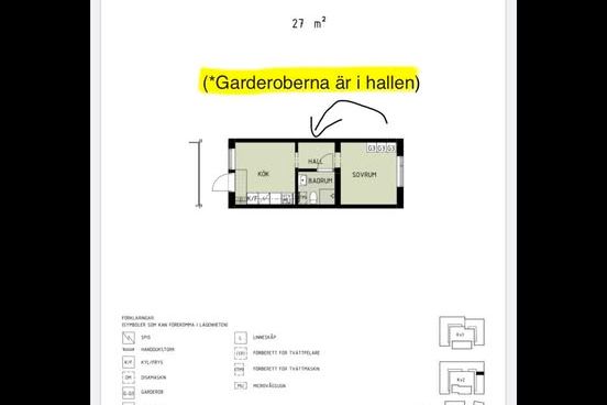 Möblerad etta i Högsbo nära natur & city