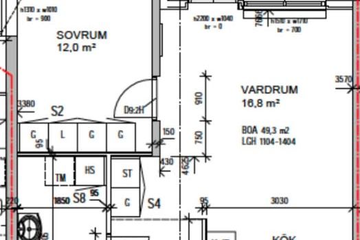 Fräsch 2:a m. balkong på Sandåkern