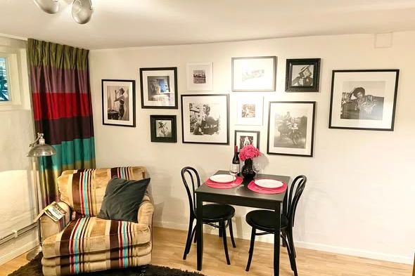 Mysig möblerad källarlägenhet i Kålltorp