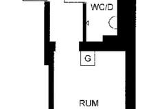 Central 1:a vid Järntorget med balkong