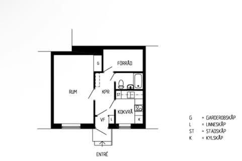 Etta 35 kvm i Solliden – 4012 kr