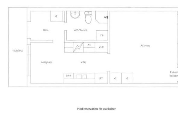 Möblerad 1:a centralt i Jönköping