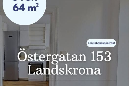 Pendlingsvänlig 3:a i Landskrona för 8 200 kr