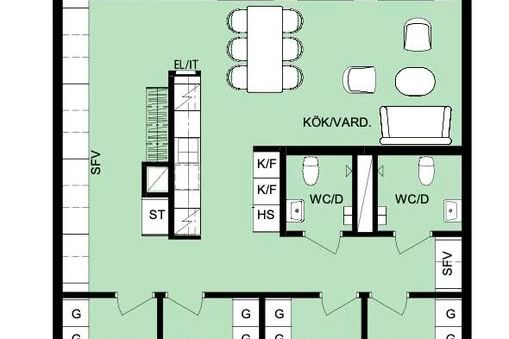 Möblerat rum i Rosendal uthyres vårtermin