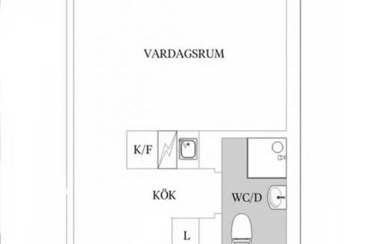 Nyrenoverad 1a vid Mölndals torg