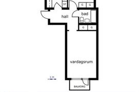 2:a 56 kvm Väster, solig balkong