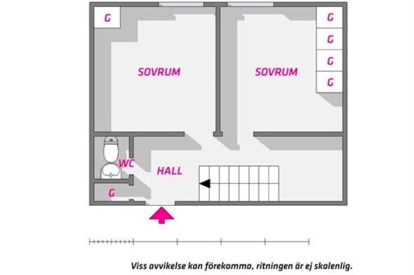Spacious 2 Rooms in Central Uppsala