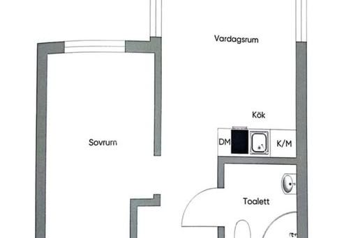 Charmig och ljus tvåa i Neglinge nära havet