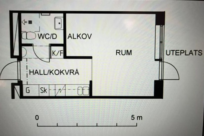 Modern Studio in Lindholmen, All Inclusive