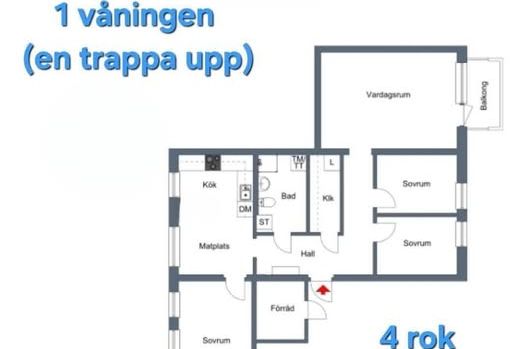 4 rok 82 kvm i Lövgärdet uthyres