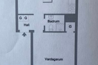 Ljus 2:a i lugnt område nära centrum