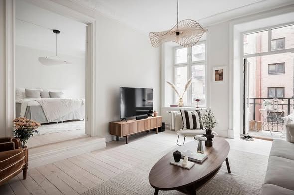 Möblerad 3a i Linné med balkong