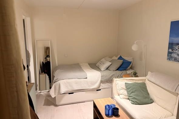 Renoverad lägenhet med privat terrass
