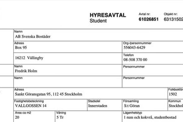 Möblerad etta med loft vid Fridhemsplan