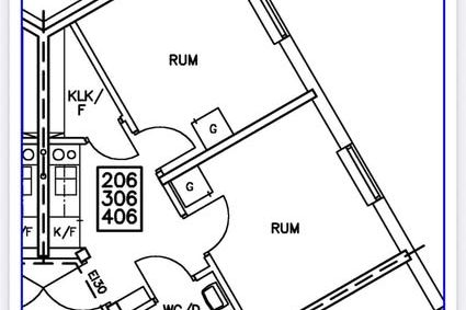Möblerad 2:a nära campus uthyres
