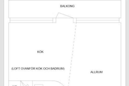Möblerad studentetta i Västra Hamnen