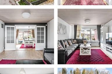 Rymligt familjeradhus i Viksjö med garage