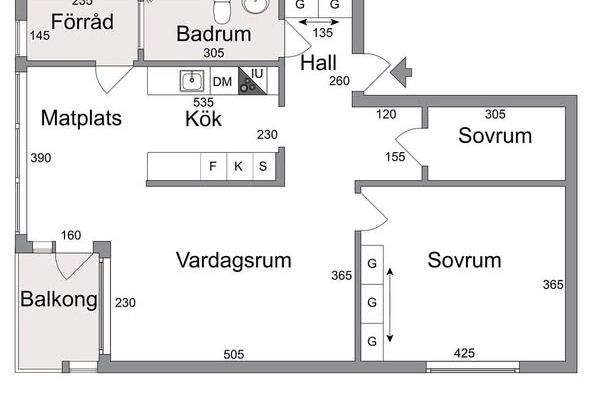 Nyrenoverad 3:a i lugna Flatås