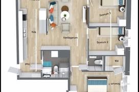 4 rok 91 kvm med balkong – Visgatan