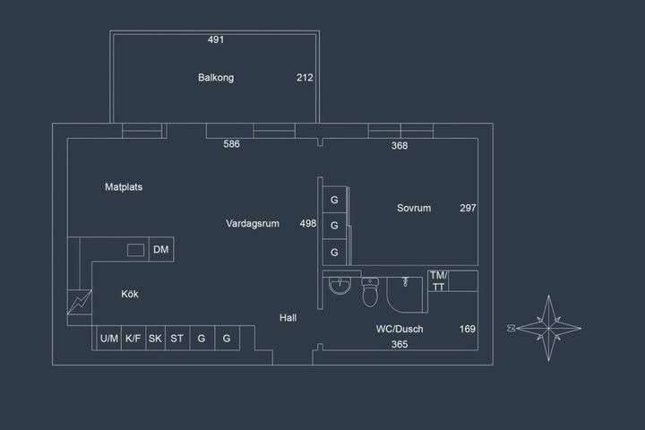 Modern 2:a med balkong i Kvillebäcken
