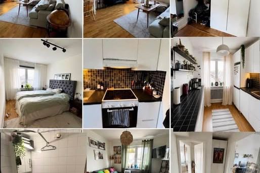 3:a på Norrstrand med balkong & terrass