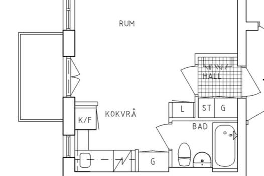 Möblerad 1:a med balkong i Gröndal