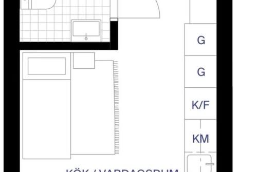 Modern etta i Luthagen – allt inkluderat!