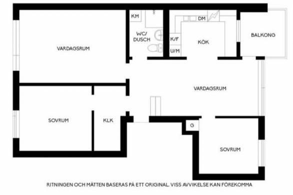 Möblerad 4 rok nära Högskolan