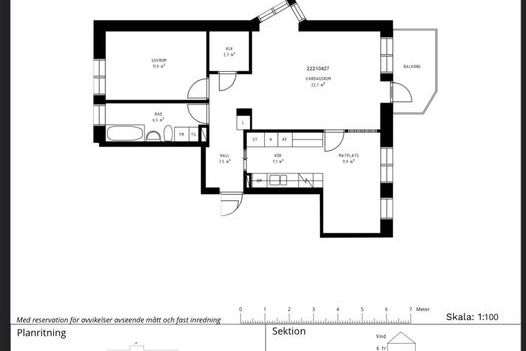 Central 2:a i Rinkeby, 70 kvm