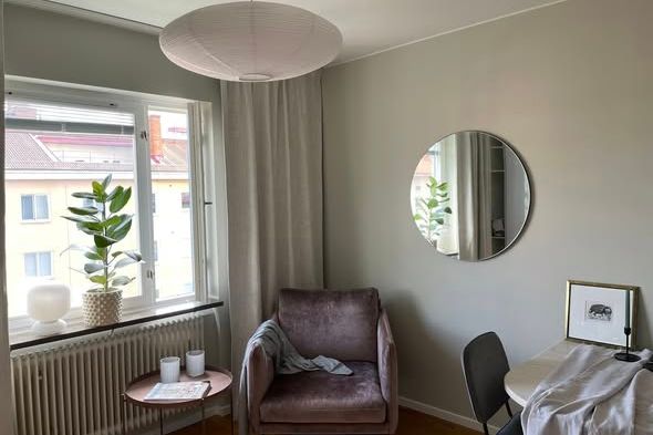 Nyrenoverad etta i Luthagen