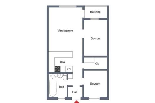 Möblerat rum i Flogsta nära campus