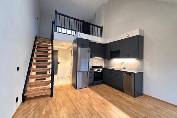 Lyxig 1 rok med loft i Halmstad