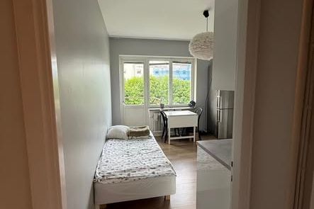 Egen etta i Luthagen med balkong
