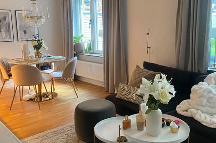 Modern 1,5:a med stor altan i Uppsala