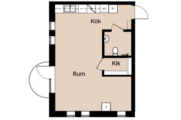 Möblerad 1:a i Kristinedal uthyres