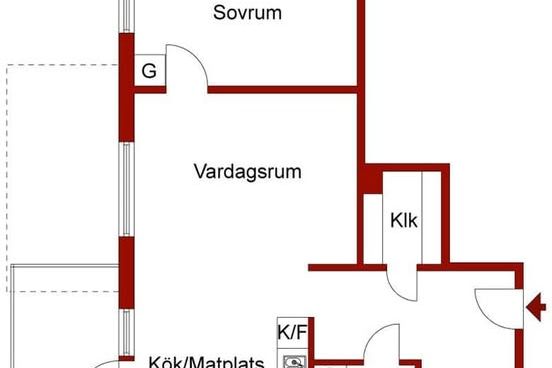 Möblerad 2:a med balkong i Rissne