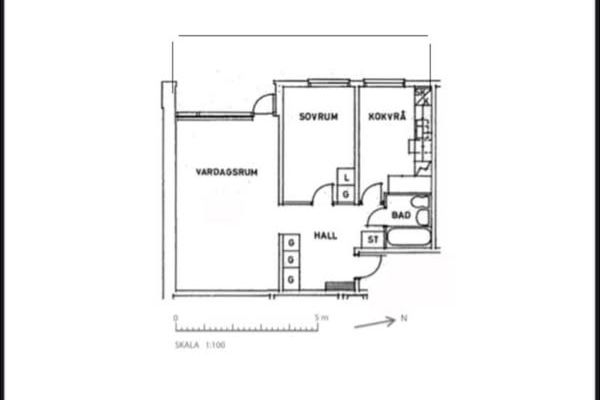 Mysig 2:a med uteplats i Pilegården