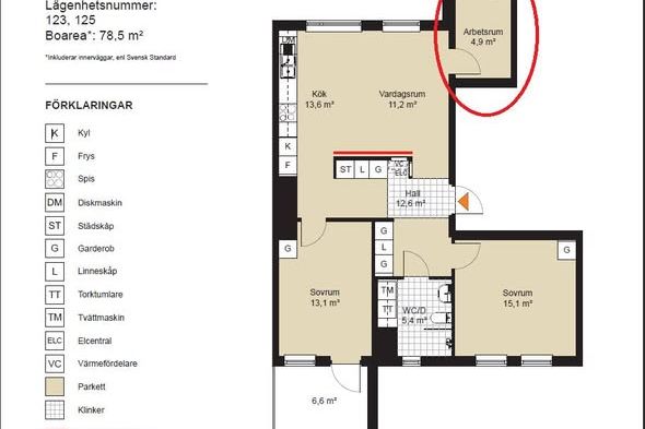 Möblerat rum nära centrum – 3750 kr