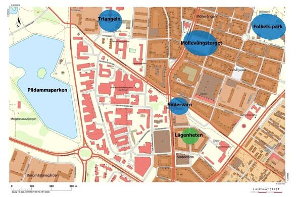 Möblerad 1:a vid Södervärn – Allt ingår