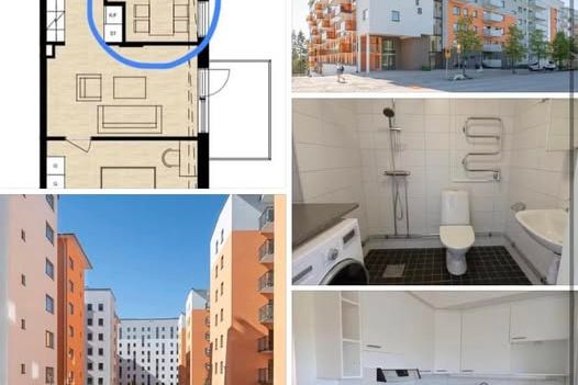 Rum uthyres nära campus – balkong & kattvänligt