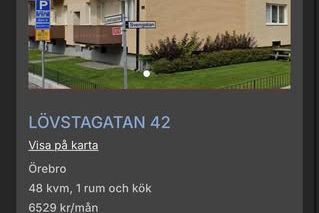 2:a med balkong och stort kök på Lövstagatan