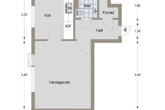 1:a 36 kvm Ekholmen – allt ingår