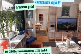 Möblerad 1,5:a i Högdalen – 4 min T-bana