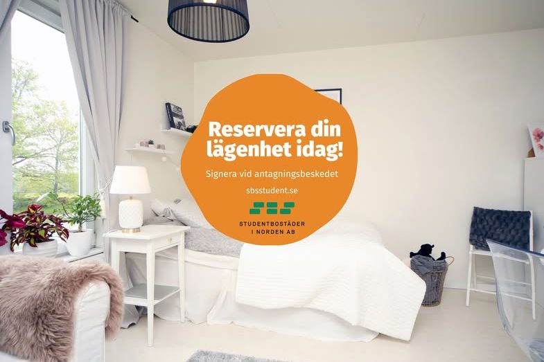Studentlägenhet nära Linnéuniversitetet
