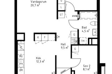 Ljus 3:a i Solberga nära Älvsjö