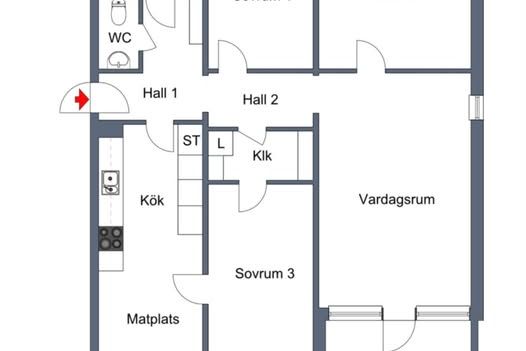 Fräsch och välplanerad 4:a i Jordbro
