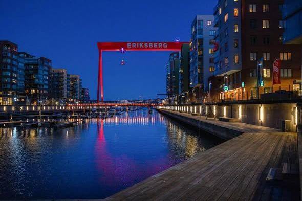Ljus tvåa med balkong i Eriksberg