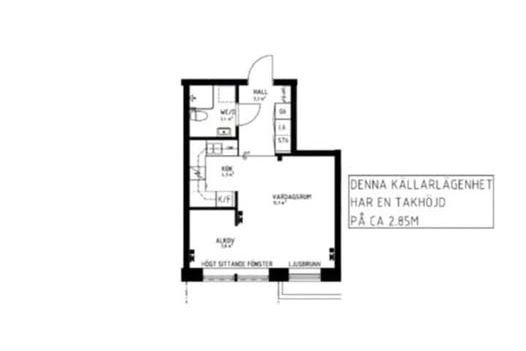 Mysig 1a på Haga nära centrum & uni