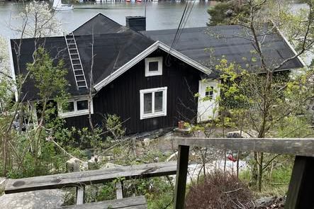 Köksloftet i villa vid Skurusundet